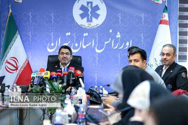 نشست خبری رئیس سازمان اورژانس استان تهران