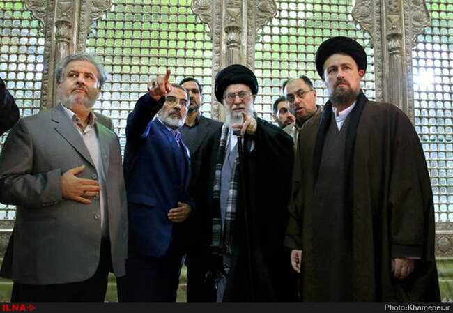 حضور رهبرانقلاب در حرم امام خمینی(ره)