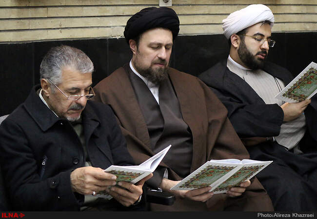 مراسم ختم دایی سید محمد خاتمی