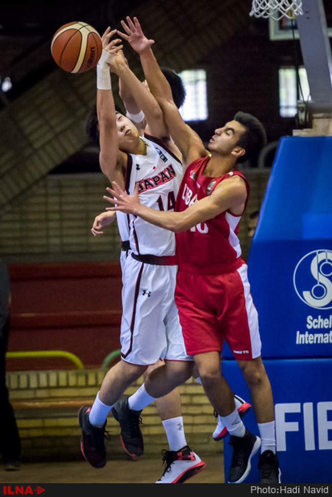 بیست و چهارمین دوره مسابقات بسکتبال قهرمانی جوانان آسیا: ژاپن - لبنان