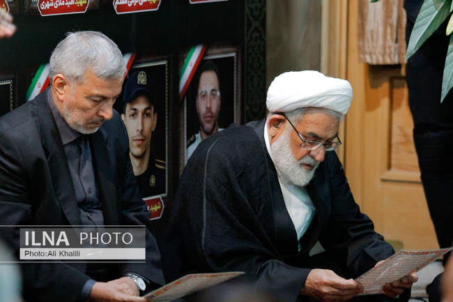 مراسم گرامیداشت شهدای حمله رژیم صهیونیستی به زندان اوین