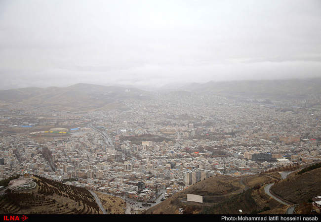 روز بارانی سنندج