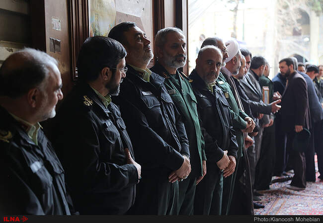مراسم ترحیم شهدای حوادث خیابان پاسداران