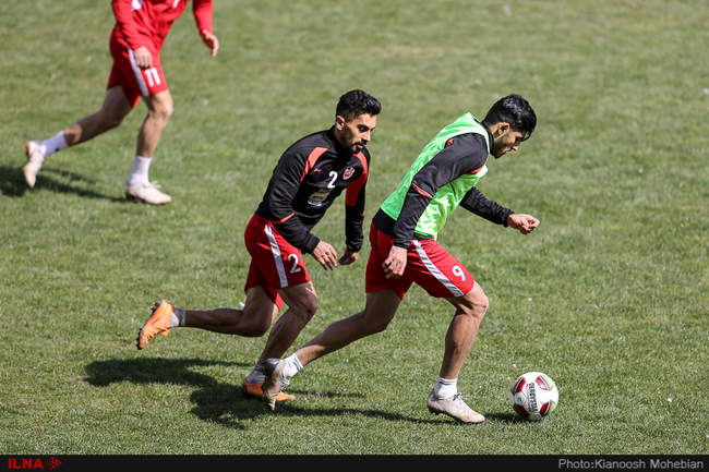 تمرین امروز تیم فوتبال پرسپولیس