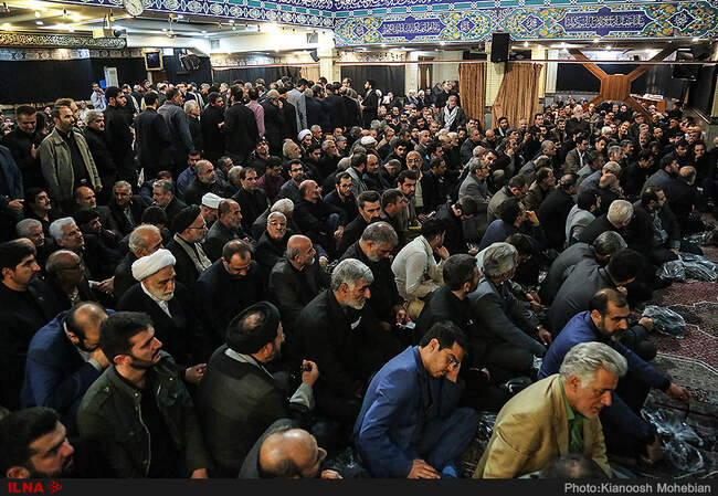 ترافیک کابینه نهم و دهم در مراسم ترحیم برادر احمدی‌نژاد