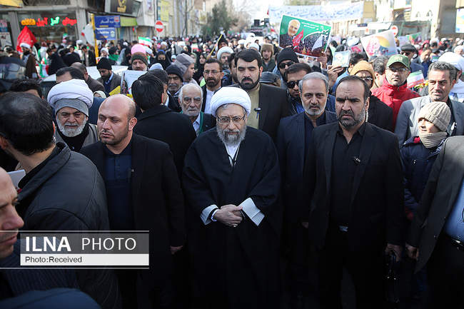 حضور رئیس مجمع تشخیص مصلحت نظام در یوم الله 22بهمن قم