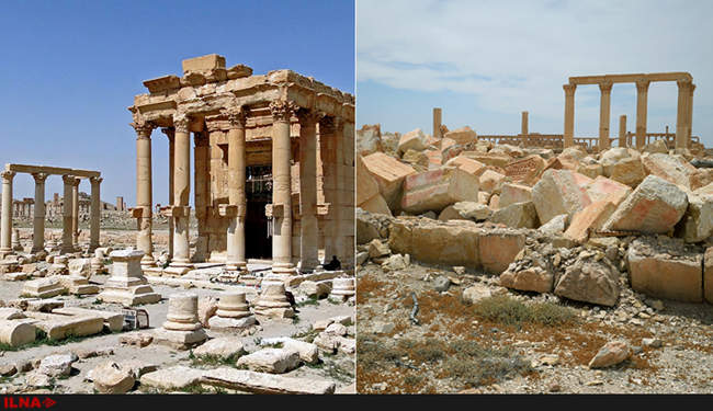 شهر باستانی پالمیرا قبل و بعد از جنگ