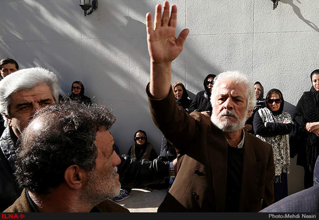 مراسم تشییع پیکر هادی مشکات