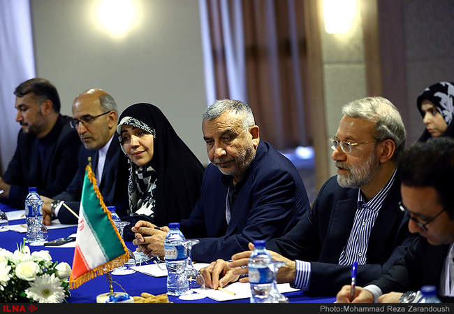 دیدار و نشست مشترک علی لاریجانی با رؤسای مجالس عراق ، آذربایجان ، قزا