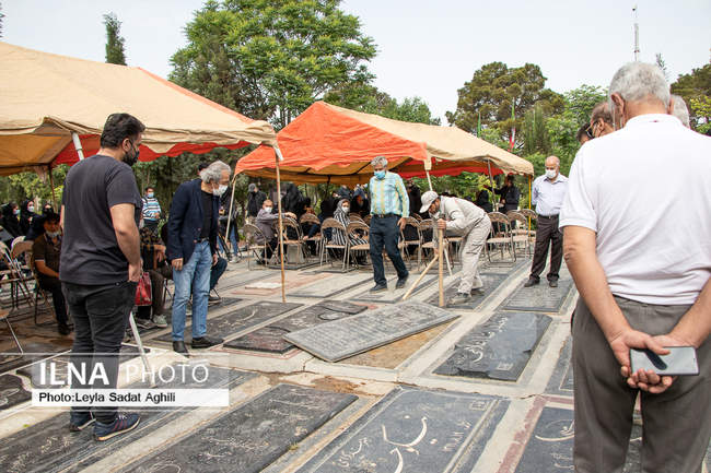 آیین تشییع و خاکسپاری پیکر مرحومه شهلا ناظریان 