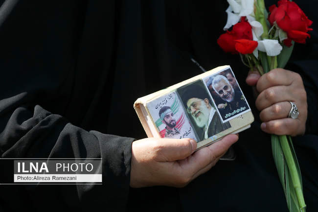 مراسم تشییع پیکر مطهر ۱۵۰ شهید دفاع مقدس حضور رئیس قوه قضاییه