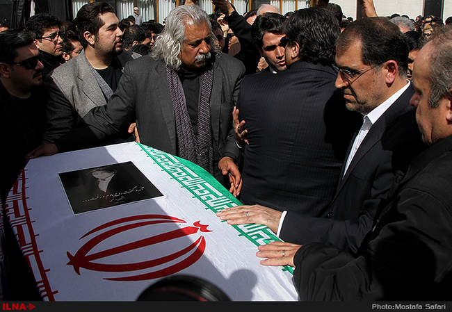 مراسم تشییع پیکر مرحوم افشین یداللهی