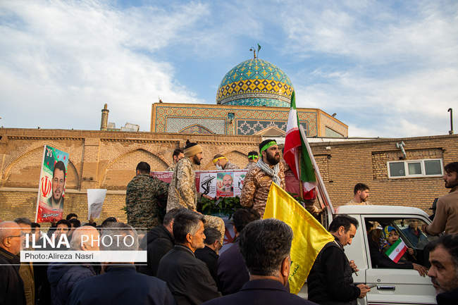 تشییع شهدای مدافع امنیت در قزوین