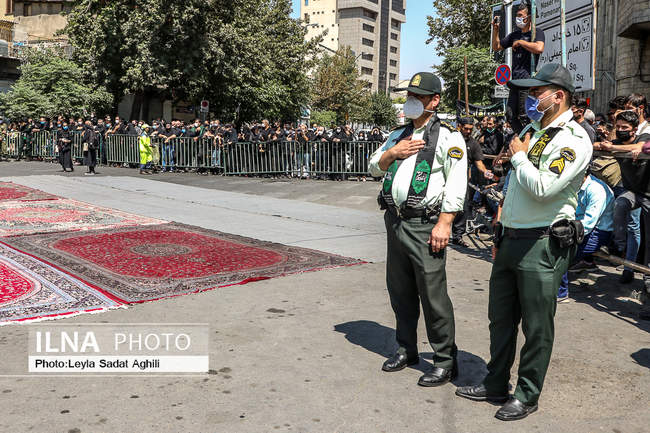 مراسم خیمه سوزان ظهر عاشورا در تهران