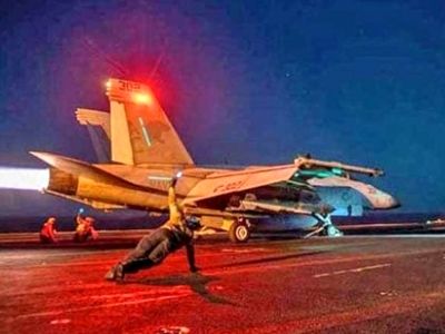 حملات آمریکا و انگلیس و به استان تعز درجنوب یمن