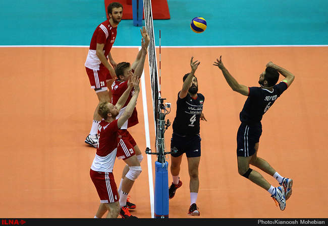 دیدار دوم تیم های ملی والیبال ایران و لهستان