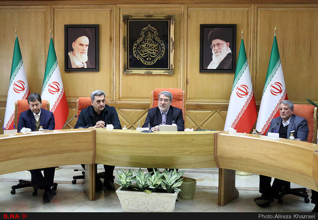 اعطای حکم شهردار تهران توسط وزیر کشور 