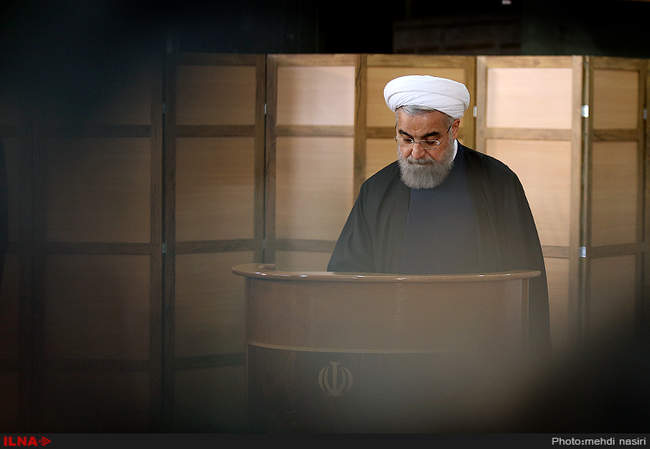 حضور رییس جمهور پای صندوق رای 