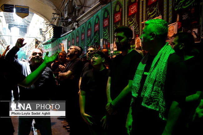 عزاداری تاسوعای حسینی در بازار تهران