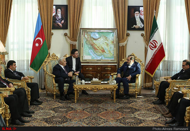 دیدار دبیر شورای عالی امنیت ملی با رئیس مجلس آذربایجان