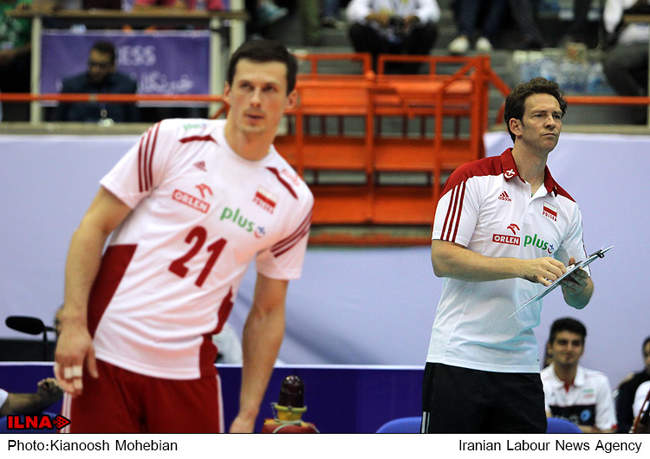 دیدار تیم های ملی والیبال ایران و لهستان