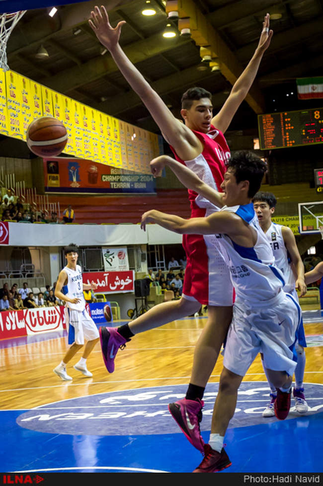 بیست و چهارمین دوره مسابقات بسکتبال قهرمانی جوانان آسیا: ایران - کره �