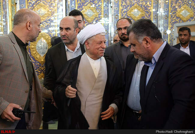 سفر آیت الله هاشمی رفسنجانی به قم