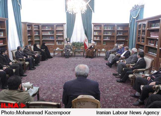 دیدار اعضای ستاد بزرگداشت مرحوم عسگراولادی با آیت الله هاشمی