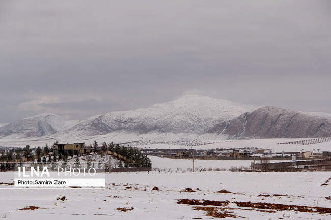 طبیعت برفی روستای قلات