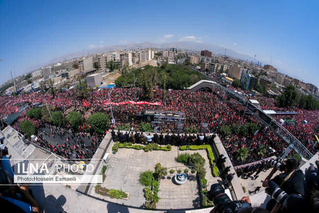 Funeral ceremony of the martyred revolutionary leader