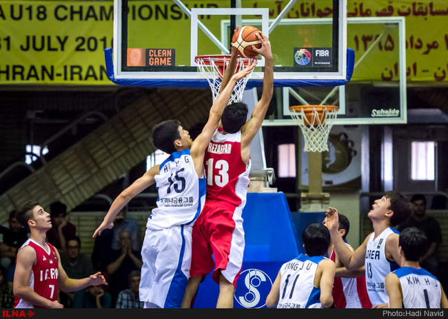 بیست و چهارمین دوره مسابقات بسکتبال قهرمانی جوانان آسیا: ایران - کره �