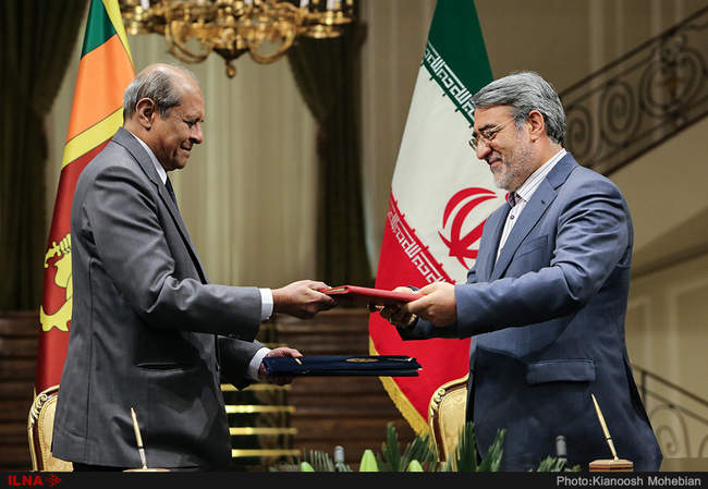 مراسم استقبال رسمی از رییس جمهور سریلانکا