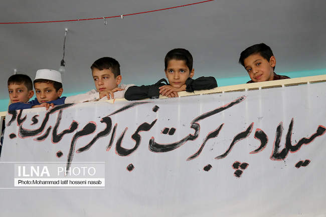  مراسم مولودی خوانی در روستای سرهویه