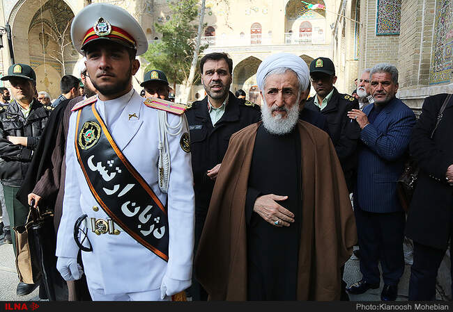 مراسم ترحیم شهدای حوادث خیابان پاسداران