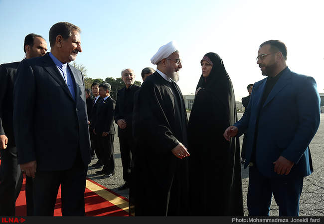 مراسم بدرقه رییس جمهور در سفر به سه کشور جنوب شرق آسیا