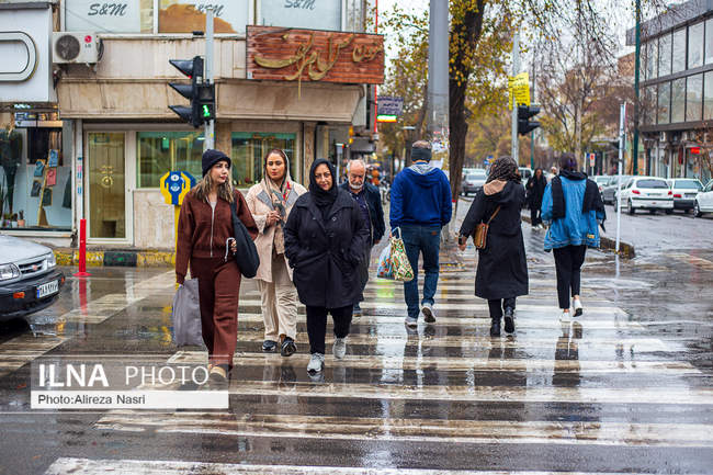 بارش اولین باران پاییزی در قزوین