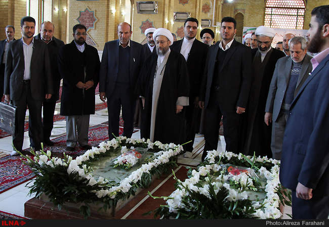 تجدید میثاق رئیس قوه قضاییه با آرمانهای امام راحل 