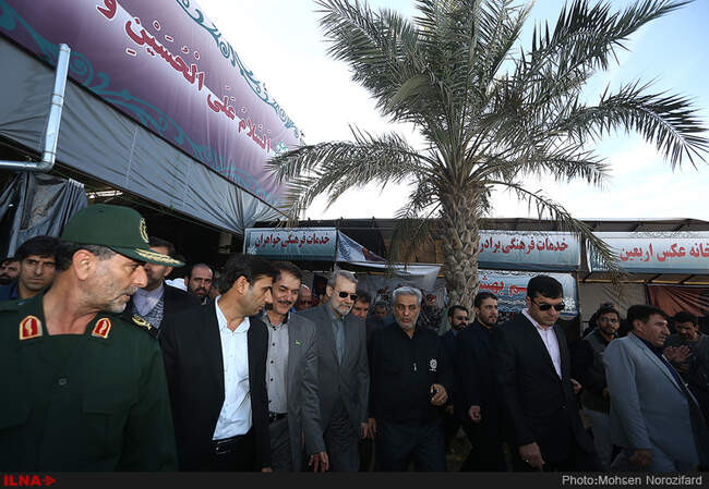بازدید رئیس مجلس از مرز مهران و شلمچه 