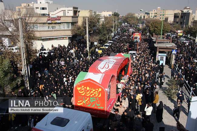 تشییع شهدای گمنام در اصفهان