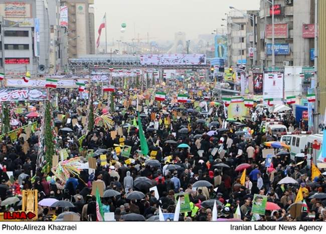 مراسم راهپیمایی یوم الله ۲۲ بهمن