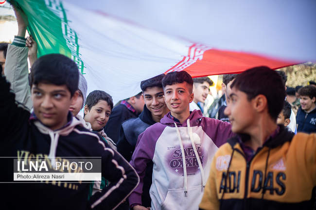 راهپیمایی ۱۳ آبان در قزوین به روایت تصویر