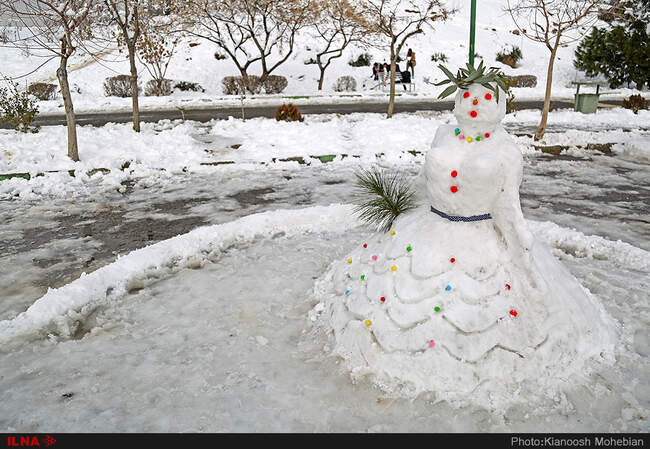 جشنواره ساخت مجسمه های برفی در تهران