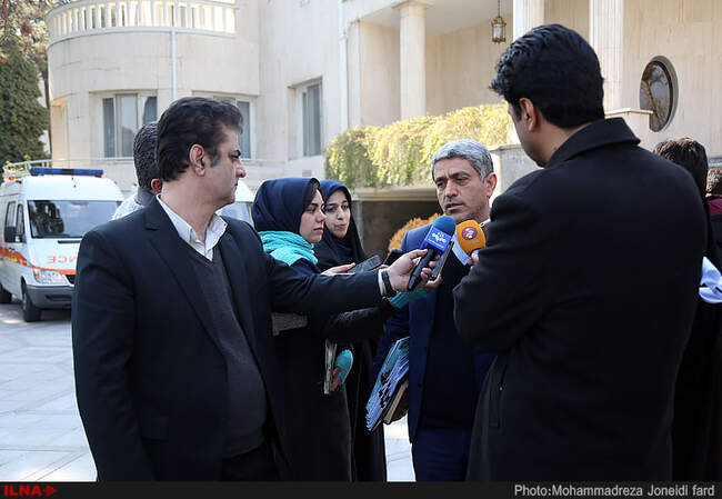 حضور هیات دولت در جمع خبرنگاران