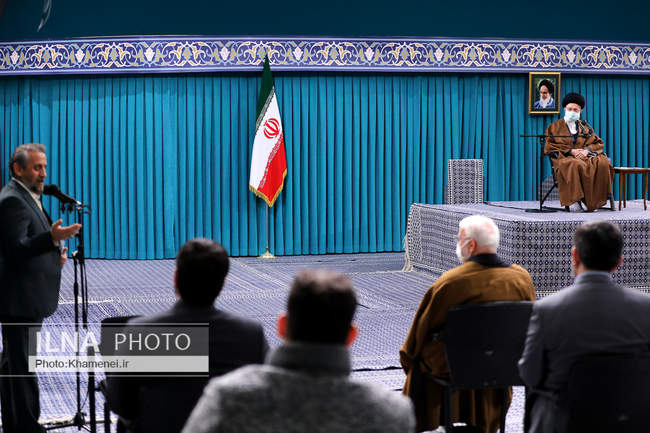 دیدار مداحان اهل‌بیت علیهم‌السلام با رهبر معظم انقلاب