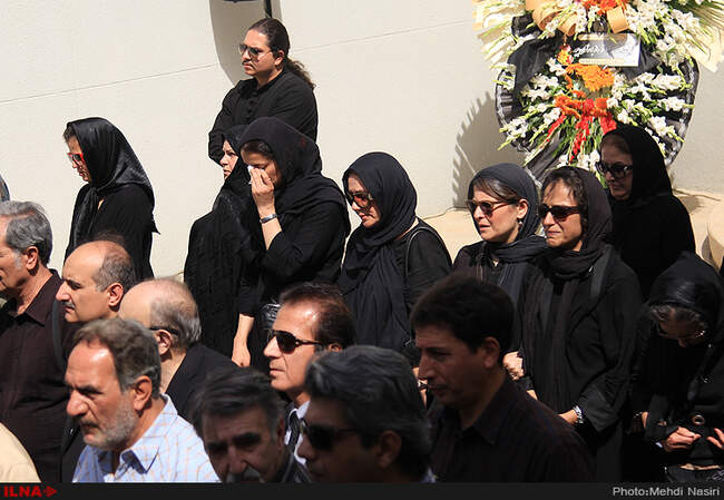 مراسم تشییع پیکر جمشید ارجمند