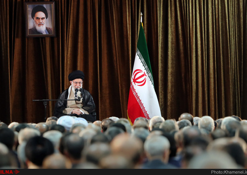 دیدار وزیر و مسئولان وزارت خارجه و جمعی از دیپلماتهای کشور با مقام معظم رهبری