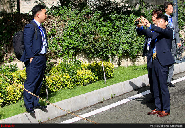 مراسم استقبال رسمی از رئیس جمهور کره جنوبی