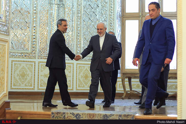 Former British FM Jack Straw Meets Javad Zarif