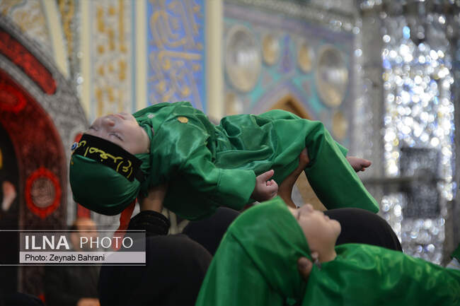 مراسم شیرخوارگان حسینی در حرم امام رضا (ع)