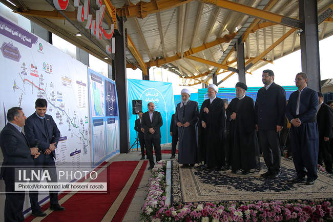 افتتاح راه‌آهن سنندج .تهران .همدان با حضور رییس‌جمهور 